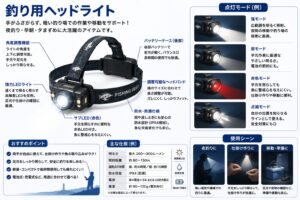 釣り用ヘッドライトのイメージ画像