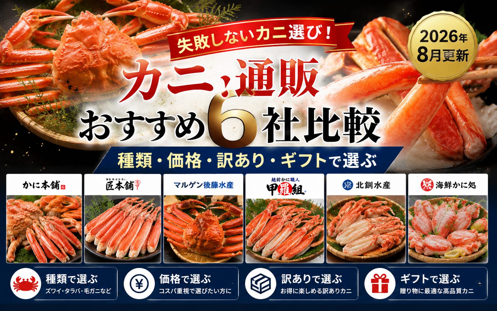 カニ通販おすすめ6社比較のアイキャッチ画像