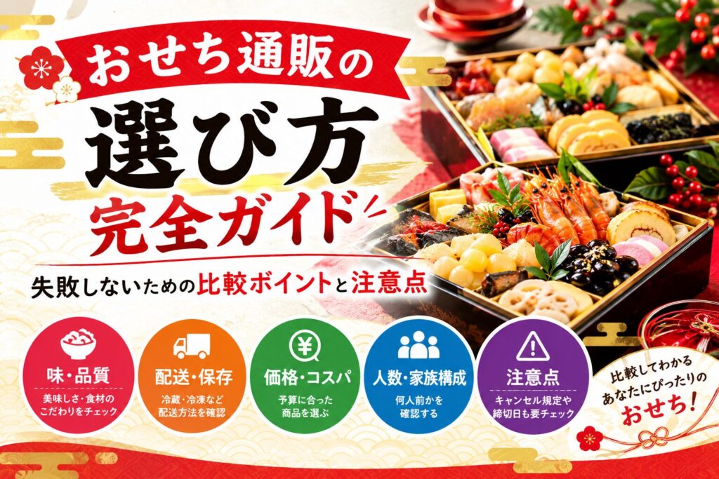おせち通販の選び方完全ガイドのアイキャッチ画像