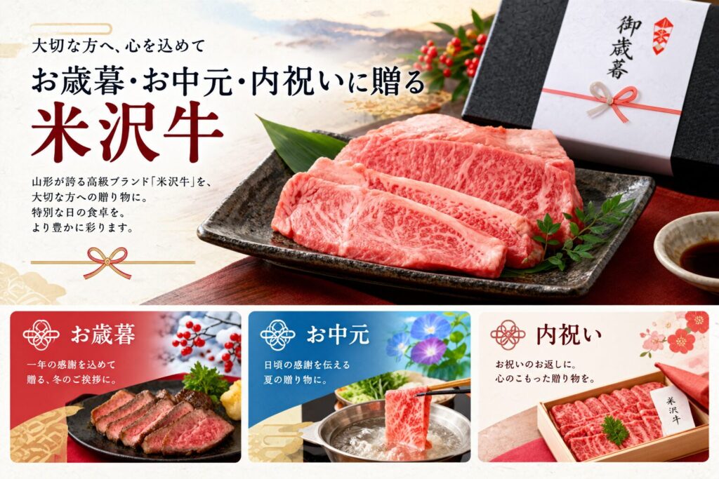 心を込めて贈る米沢牛ギフト