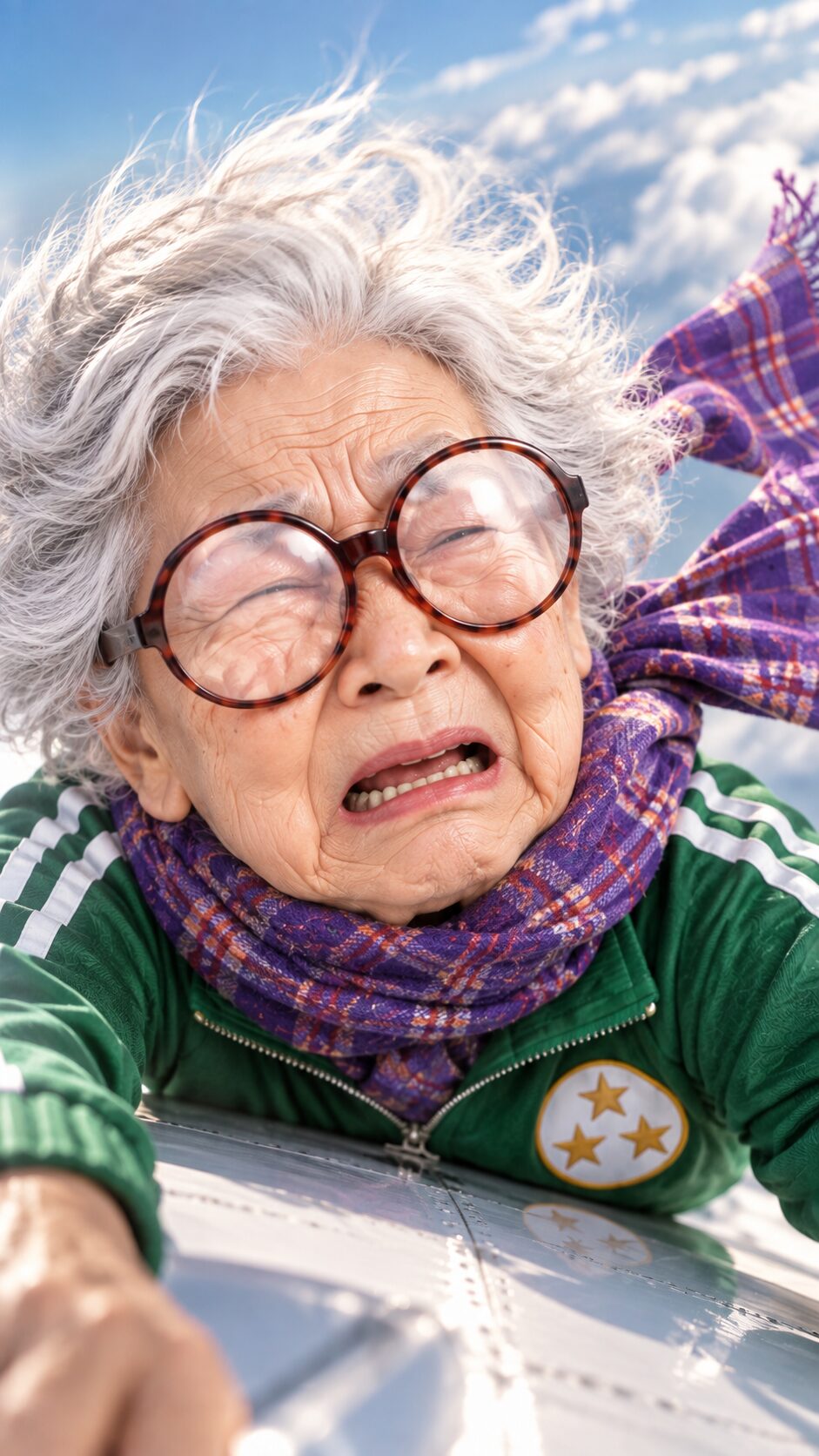 目を細めて困った顔のヘレン