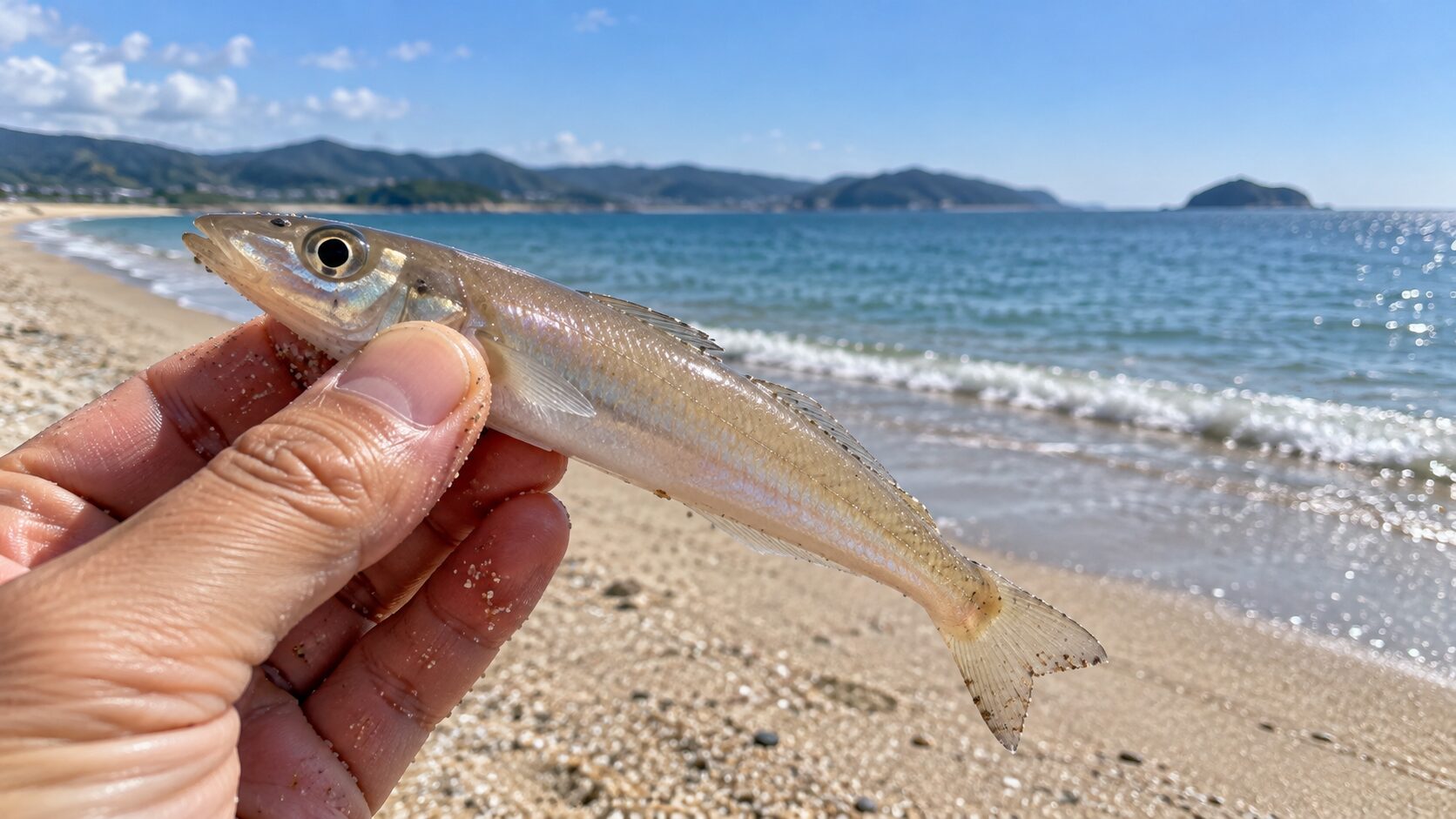 釣れたキス